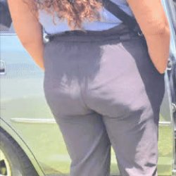 Latina Fat Ass (creep shots)