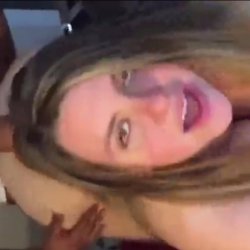 Sexy girlfriend gets fucked by BBC in front of her boyfriend, he gets so excited he cum.