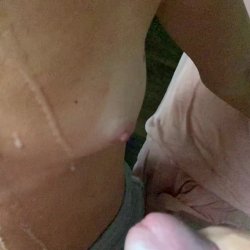 cum on chest