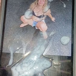 blonde irl gets cum tributes