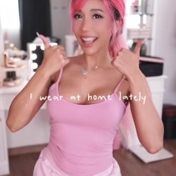 🔞 Pink haired slut comfy pink outfit big tits tight pussy at home 🫦💦 See my OF