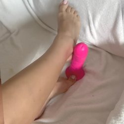 🔞 Young sexy horny nude foot dildo toes pink toy play 💦🍑🫦😈 OF now
