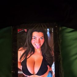 Big tits get cum