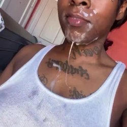 Ebony Hood Bitch Gives Her Boy Bestfriend Sloppy Head