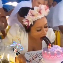 You Know She A Freak. Chick Sucks All The Chocolate Off This Banana During Her  Birthday Celebration