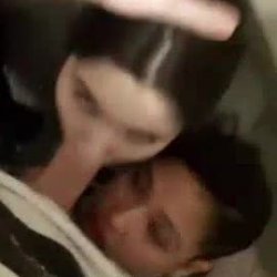 Red head joins friends giving head