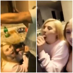 Snowbunny Roommate Thought She Could Suck BBC in Peace