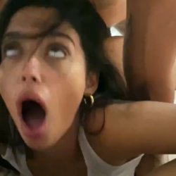 hot latina takes a threesome