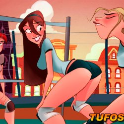 Novinha de uniforme - Jogo de vôlei - Família Sacana