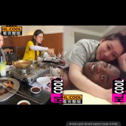Chinese girls giving local hospitality to black tourist