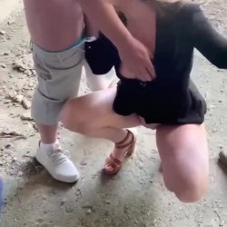 Wife Blowbang in Public Places
