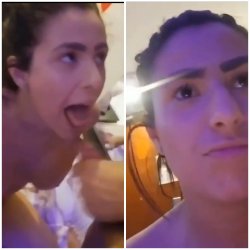 Poor girl, she was really in the mood for a big facial but the guy fails to cum at this moment.