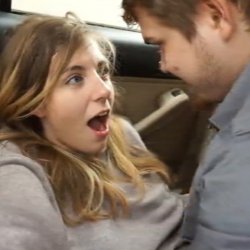 "i told you not to fill me up!" gf creampied in the backseat 💦