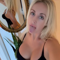 With this big tongue on your cock, I'll make you empty all your milk in my mouth