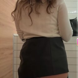 Pretty girl in the bathroom