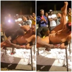 Jamaican's Be Doing Too Much Cuz Why is He Eating Her Pussy While Other People Watch?
