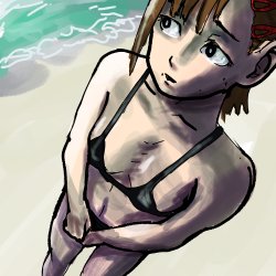 I just tried drawing Kobeni without looking at anything