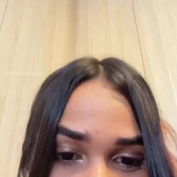 POV sucking Latina trans dick