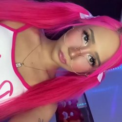 🔞 Pink hair slut gets horny from ex new relationship wet tight pussy 💦