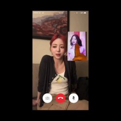 Asian woman on video call getting cum tribute