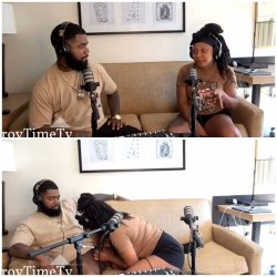 Ebony Slut Elaborating Her Dick Sucking Skills During Podcast