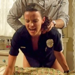 Female Cop bends over for Anal Sex on TV Show 😍