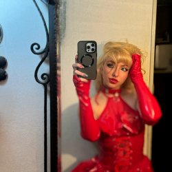 I wear red when I'm horny...so like always