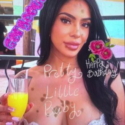 Pretty face Latina Bianca turns 30 yrs old today 7-9-26 cock and cum tribute from 3 yrs ago