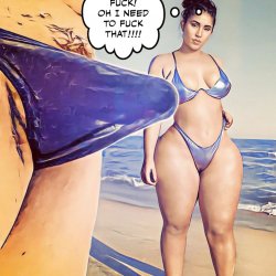 😈when your at a beach be sure to do your stretches fellas