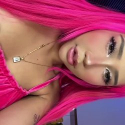🔞 pink hair slut horny tight pussy cum dripping 🫦🍑 See my OF