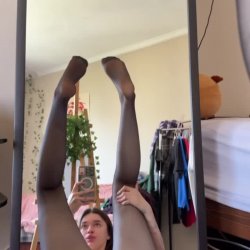 horny teen young egirl caught teasing herself