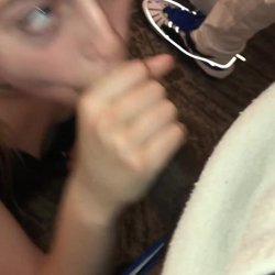 Blonde deepthroat champ
