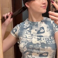 Catch me in my casual tease—just me, my mirror, and a whole lot of allure 😉✨
