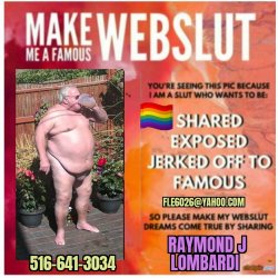 🏳️‍🌈 RAYMOND J LOMBARDI FAGOT GAY BOY WORTHLESS COCK SPERM SWALLOWER