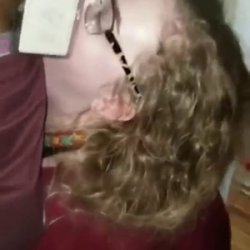 BBW White Chick With Glasses Facefucked In Front Of Coworkers At A Party