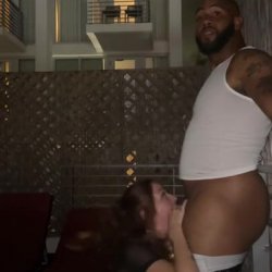 cheating hotwife sucks bbc to pay off her husband debt