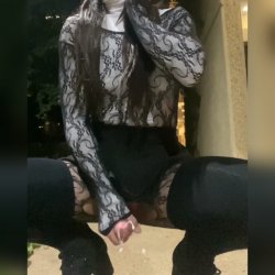 Ts cumming in public