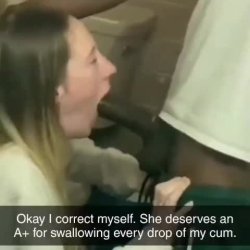 Cheating girlfriend sucking bbc in public toilet