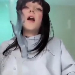 Tranny cum on glass