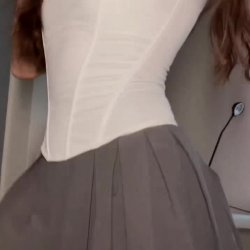 🔥Brunette running hands over her big tits and ass 💦 Exclusive OF
