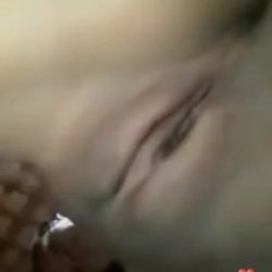 Little slut anal masturbation with big cucumber