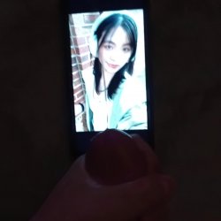 Petite Asian slut gets plastered in Cumtribute @Forthzys