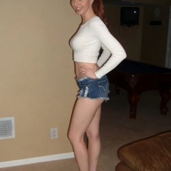 Christina B loves posing for me in her slutty outfits