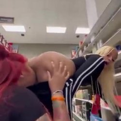 Hood Chicks Eating Pussy and Flashing in Public