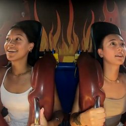 Hot Asian Girl’s Tits Pop Out On A Rollercoaster