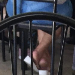 candid feet granny plataforms flip flop