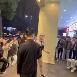 chinese girl arrested for sucking a cock in public