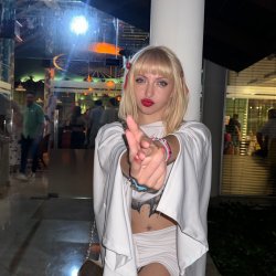 Night fell harder  with her presence