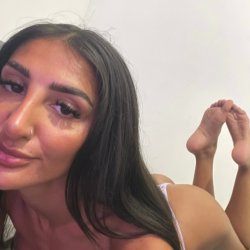 Suck my tits on my bed and I'll take care of your dick after