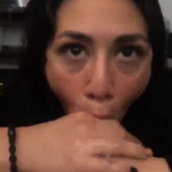 Got caught giving sloppy blowjob